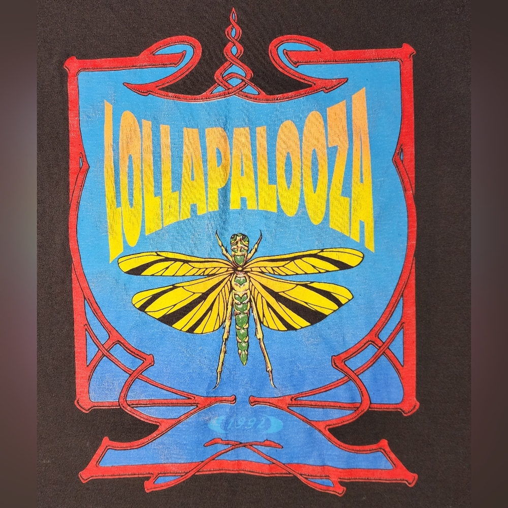 1992 LOLLAPALOOZA Dragonfly shirt Authentic Original